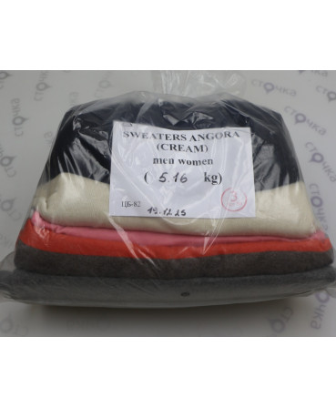 SWEATERS ANGORA (CREAM) men women — лот №3