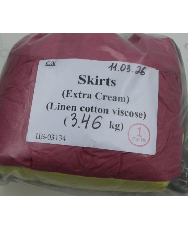 Skirts (Extra Cream) (Linen cotton viscose)
